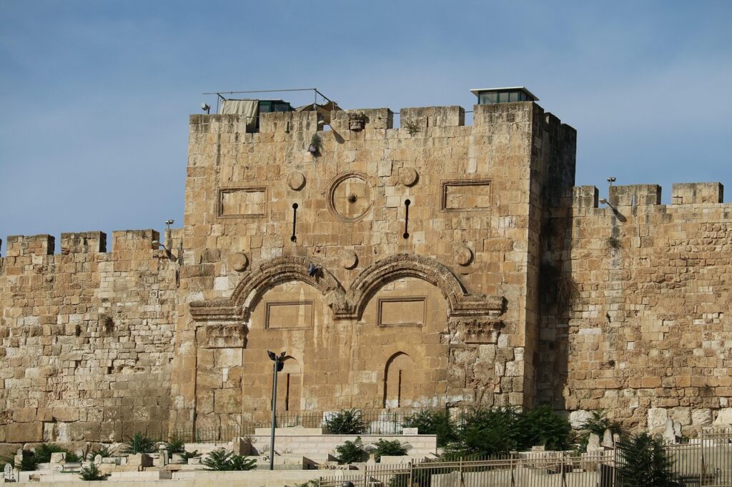An old stone gate in Jerusalem
